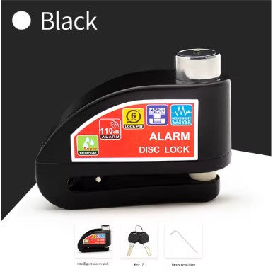 Motorcycle alarm lock