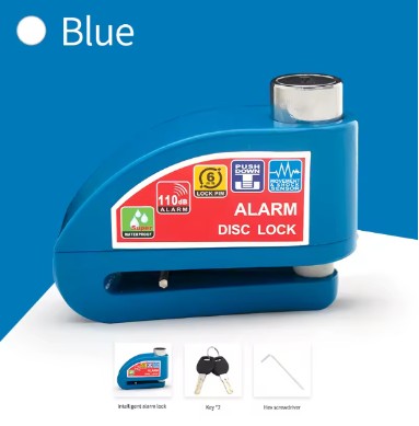 Motorcycle alarm lock
