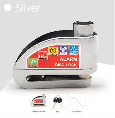 Motorcycle alarm lock